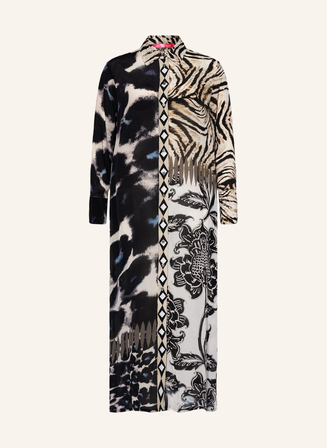 Image of Yippie Hippie Hemdblusenkleid schwarz