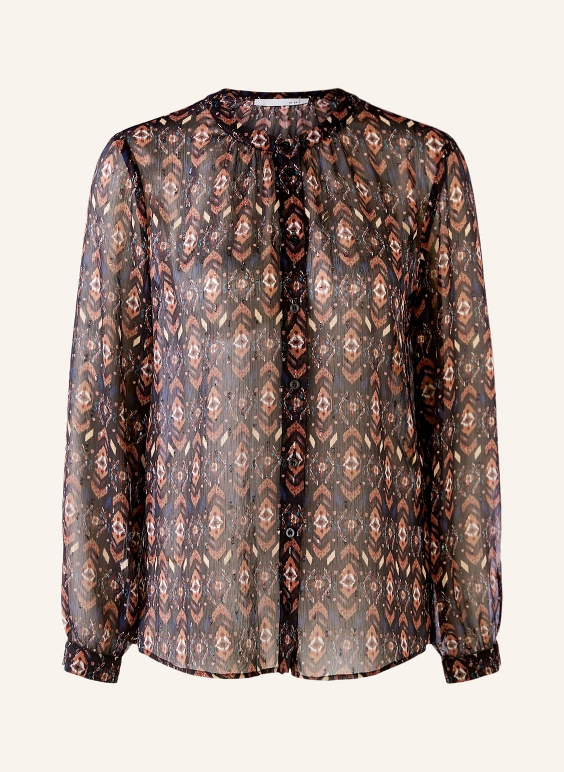 Image of Oui Bluse Mit Glitzergarn schwarz