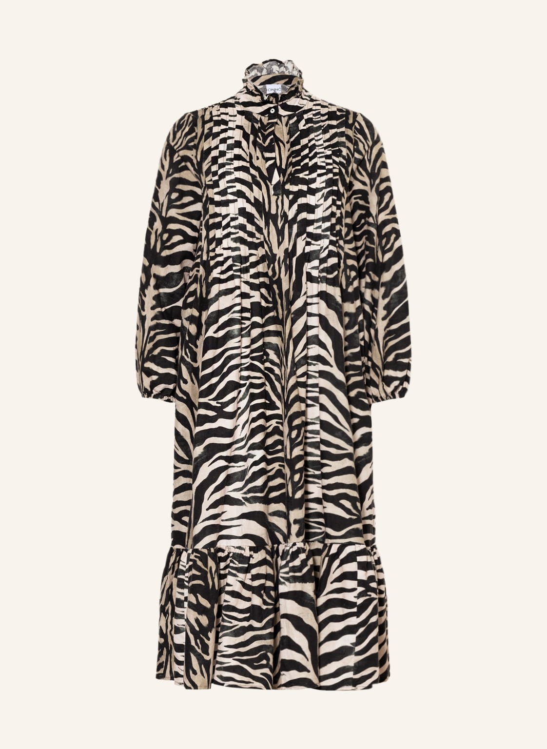 Image of Tonno & Panna Kleid Jennifer Mit Leinen schwarz