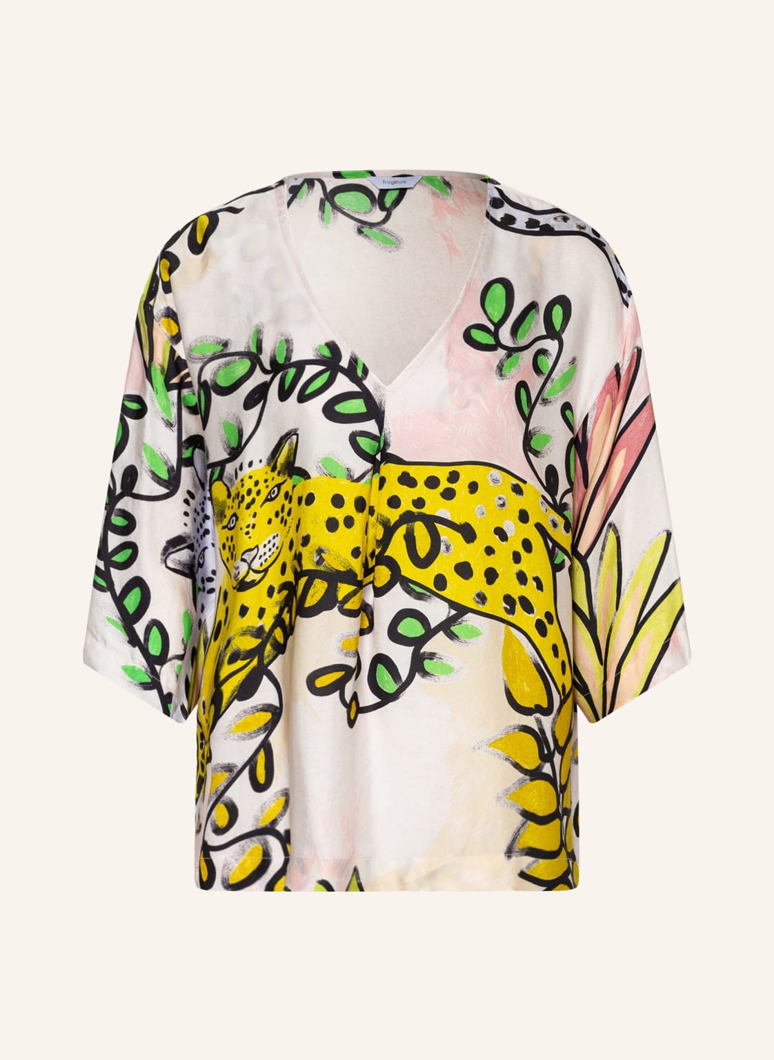 Image of Frogbox Blusenshirt Mit 3/4-Arm rosa