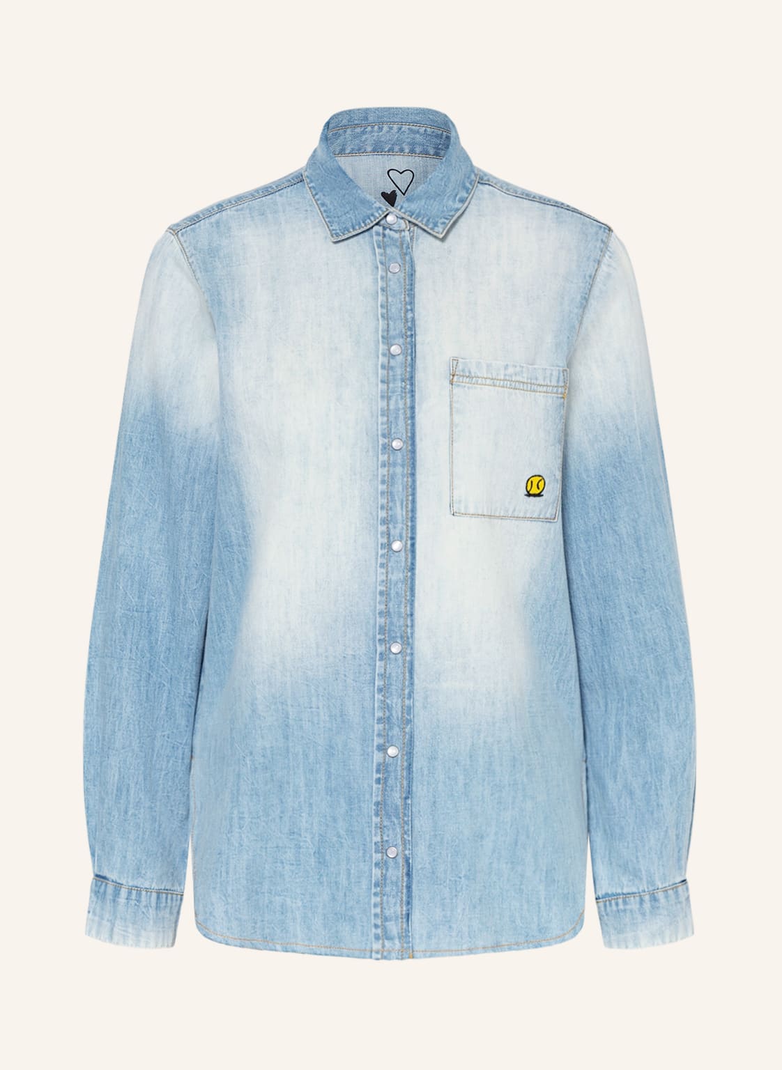 Image of Frogbox Jeansbluse blau