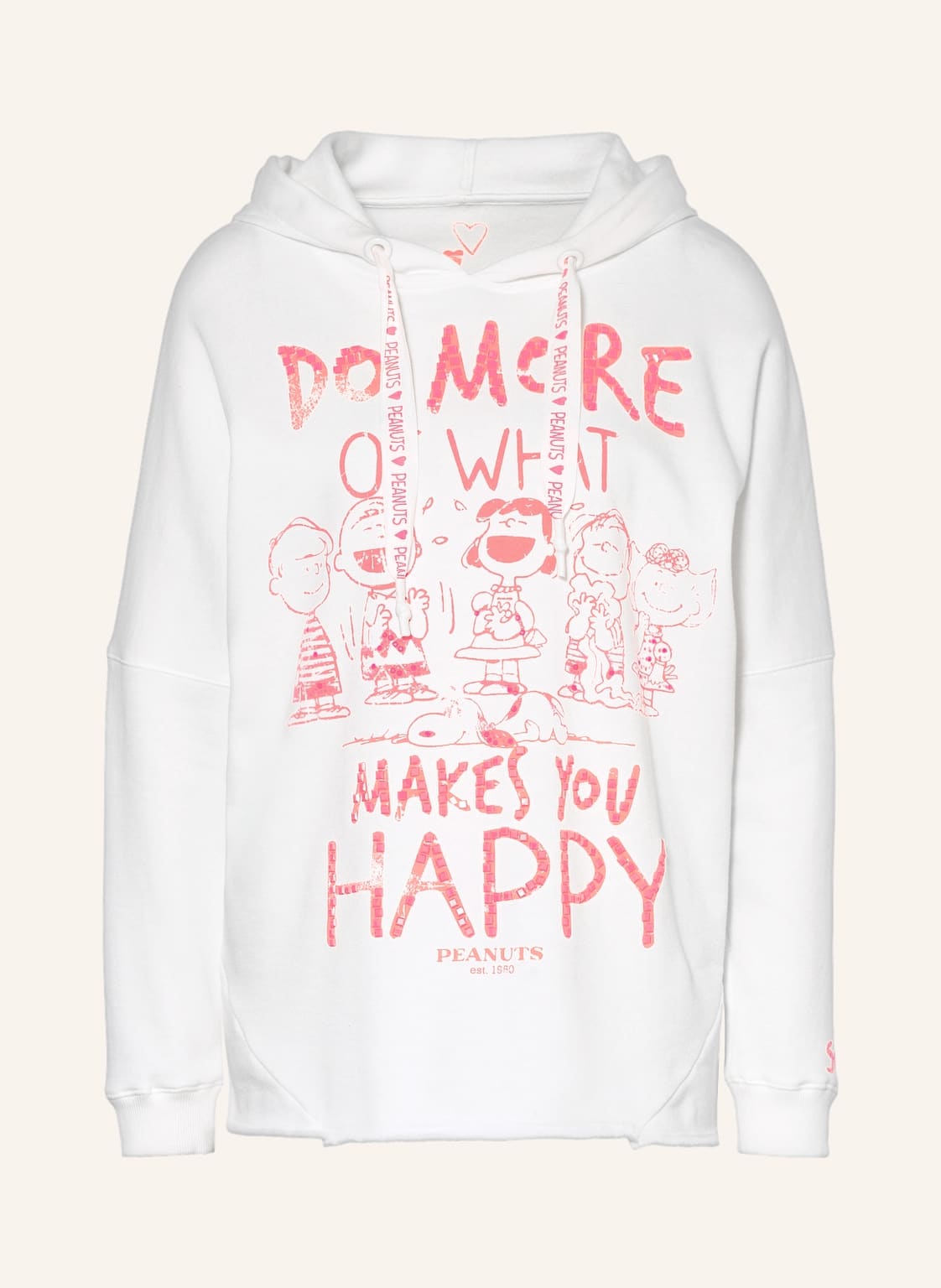 Image of Frogbox Hoodie Mit Schmucksteinen weiss