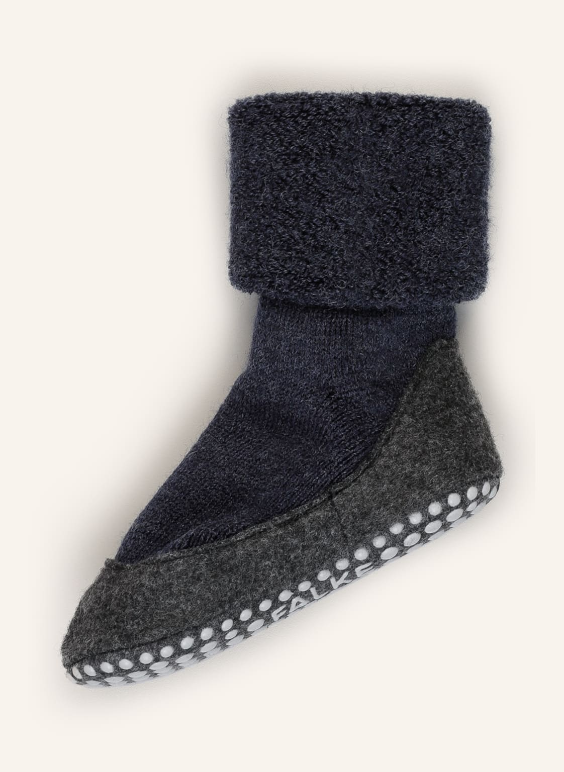 Image of Falke Stoppersocken Cosyshoe Aus Merinowolle blau