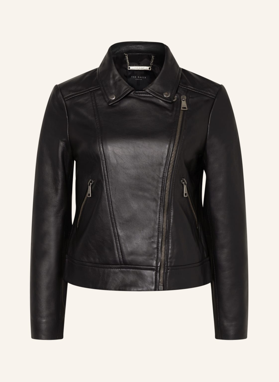 Image of Ted Baker Lederjacke Ellaar schwarz