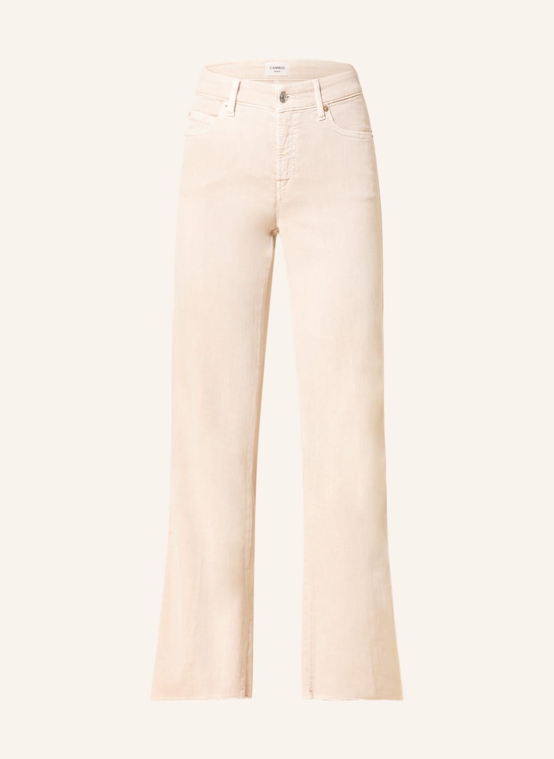 Image of Cambio Bootcut Jeans Francesca beige
