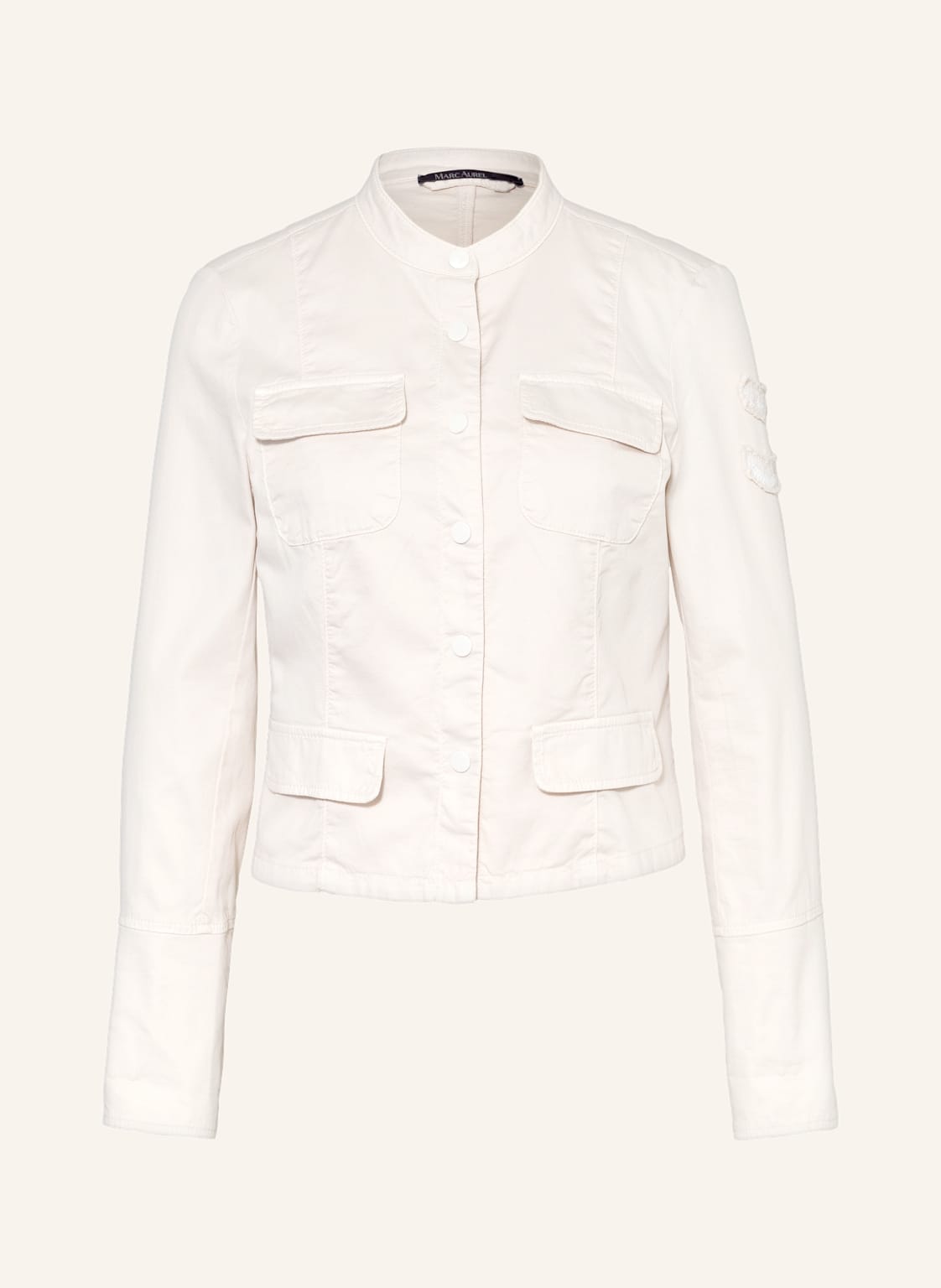 Image of Marc Aurel Jacke Mit Pailletten beige