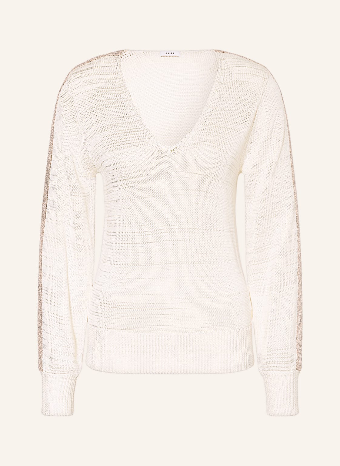 Image of Reiss Pullover Tara Mit Glitzergarn weiss