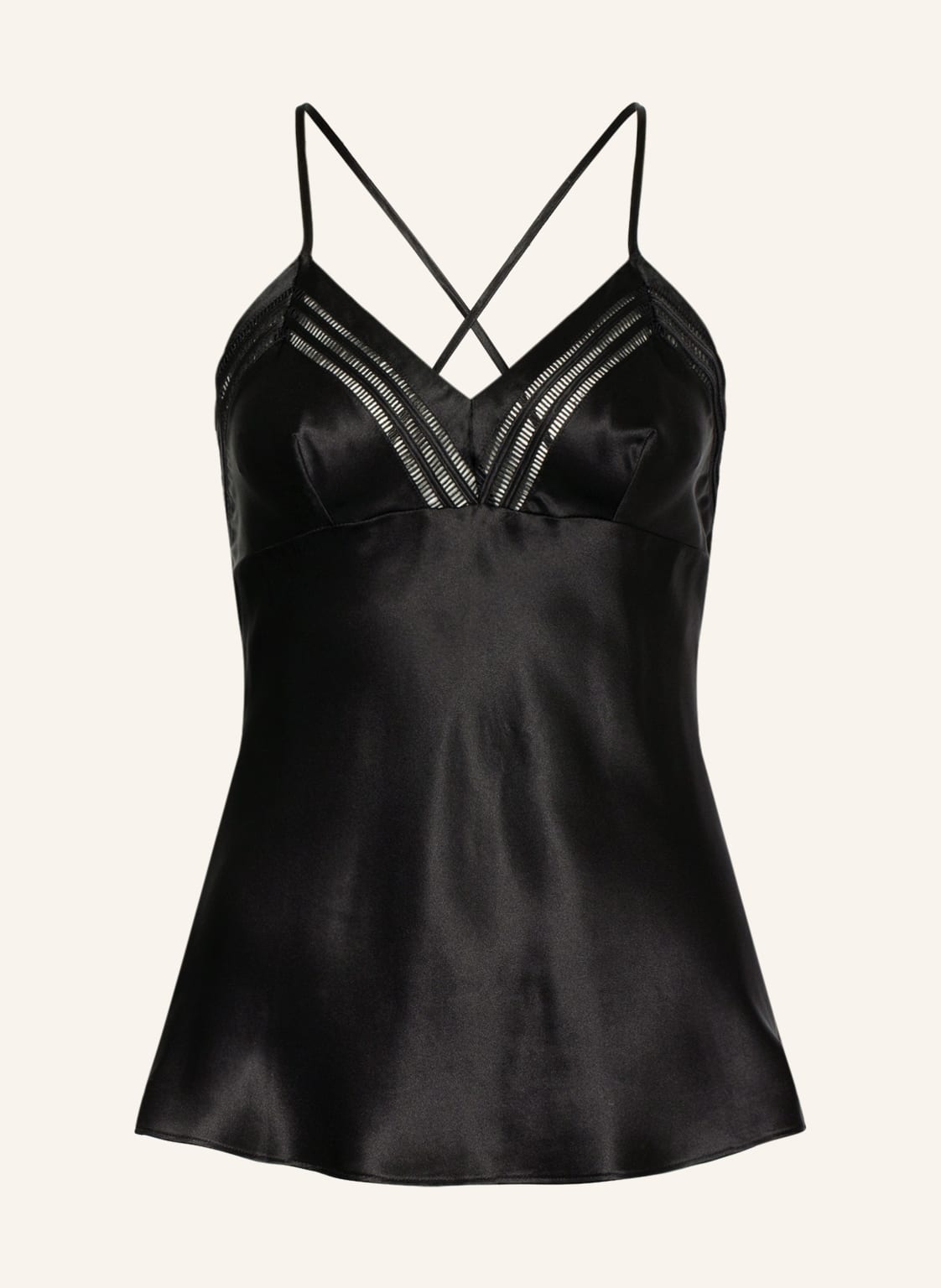 Image of Chantelle Schlaftop Nightshade Aus Seide schwarz