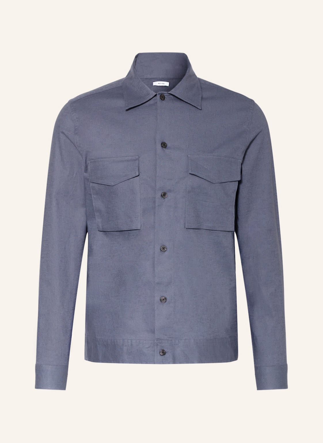 Image of Reiss Overshirt Kimchi blau