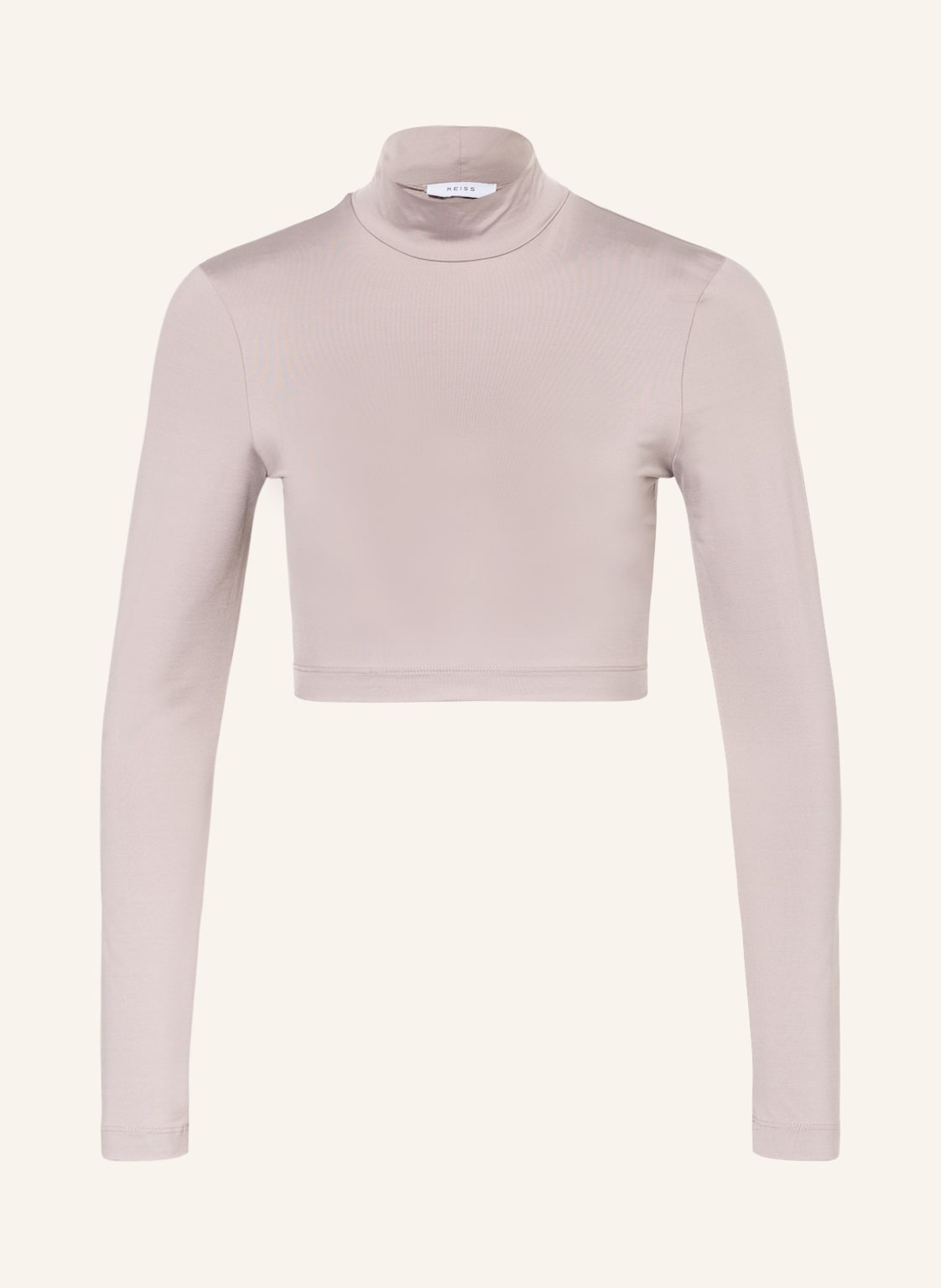 Image of Reiss Cropped-Shirt Bobbi grau