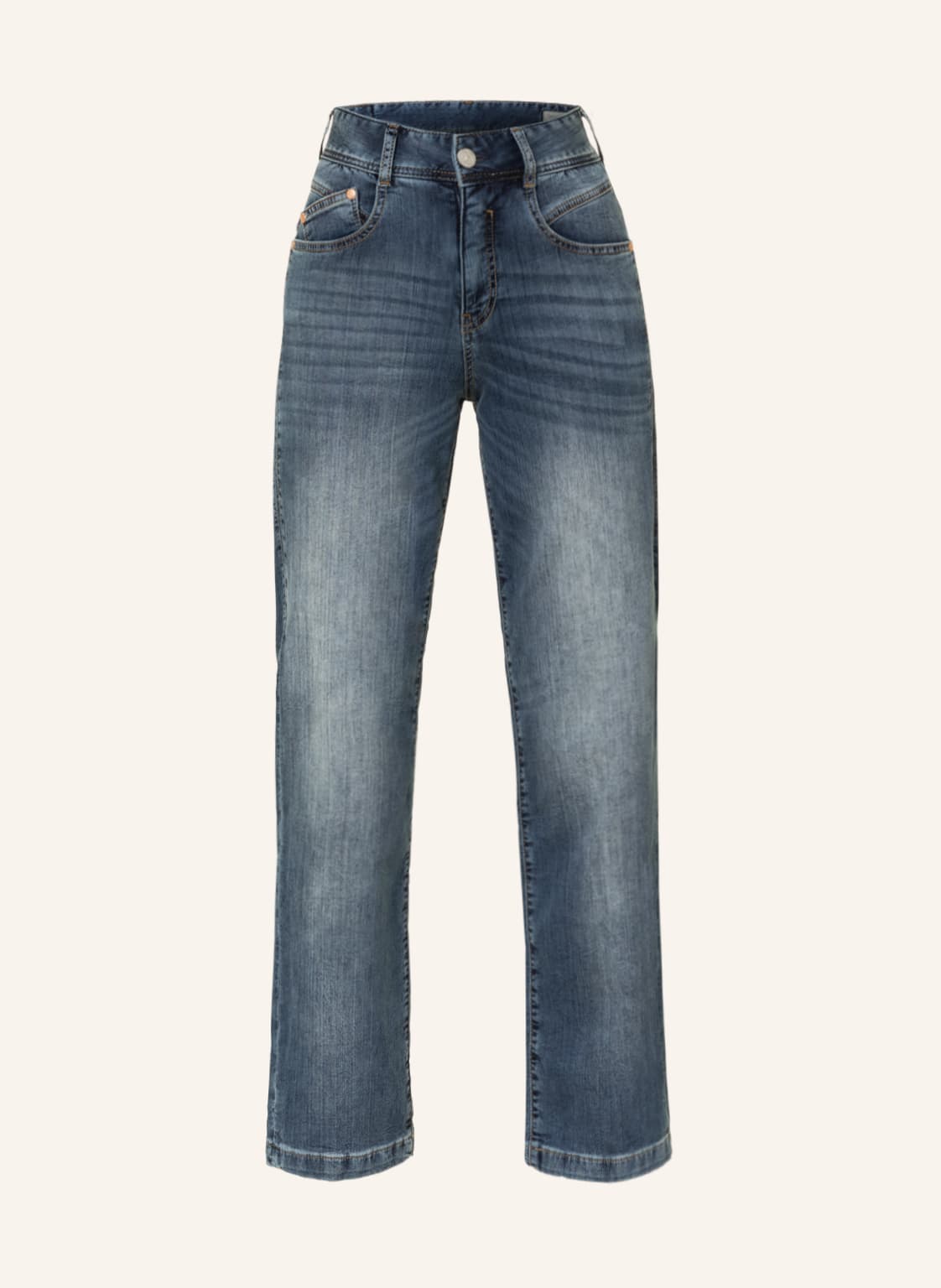 Image of Herrlicher Straight Jeans Gila blau
