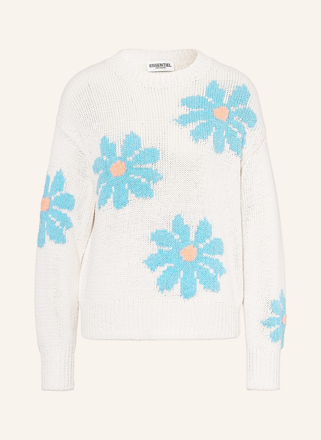 Image of Essentiel Antwerp Pullover Dahlias weiss