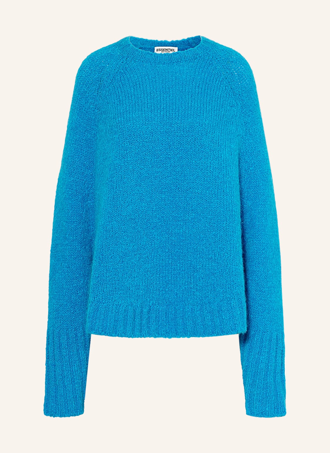Image of Essentiel Antwerp Strick-Poncho Damato blau