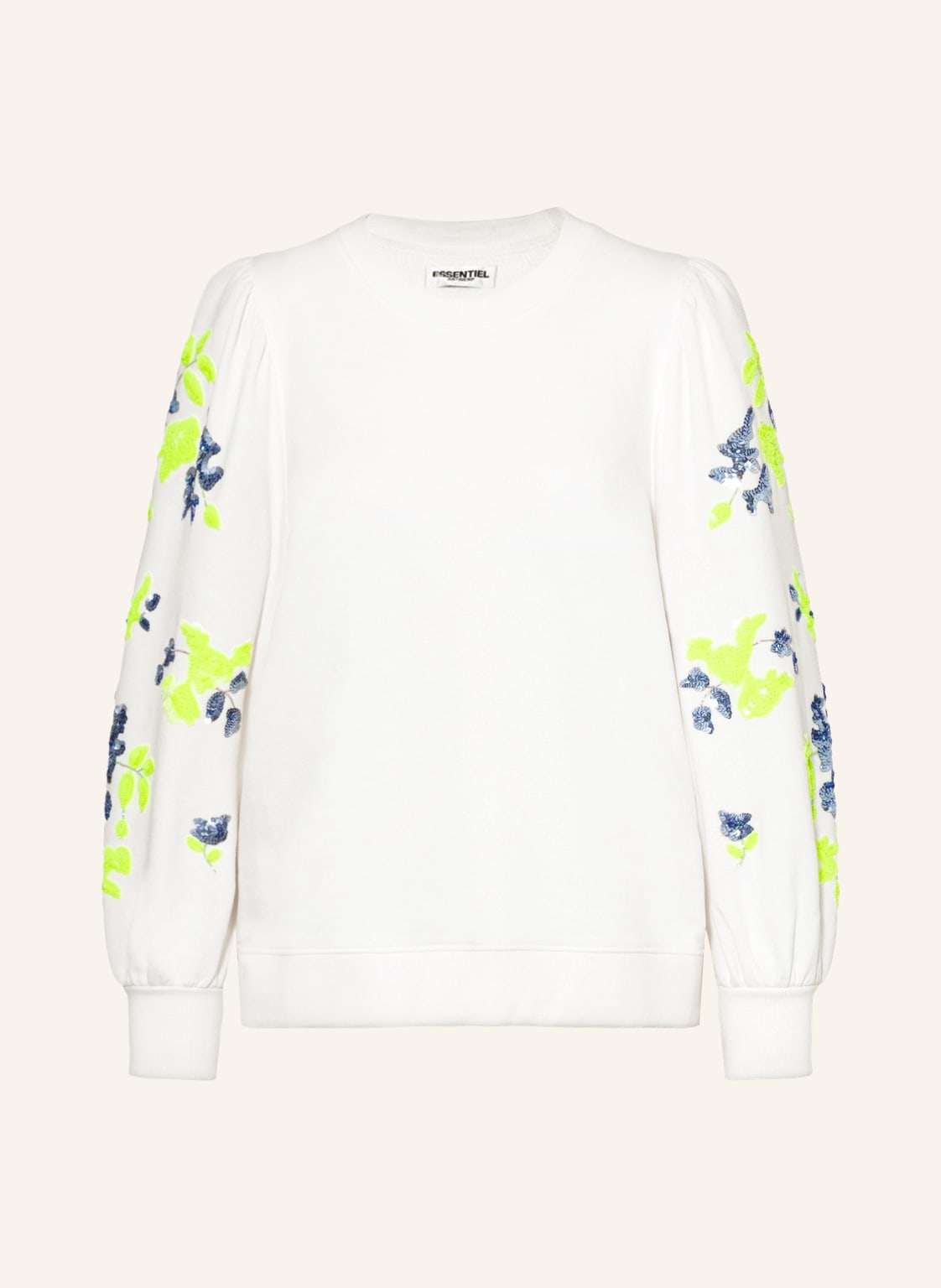 Image of Essentiel Antwerp Sweatshirt Danbury Mit Pailletten weiss