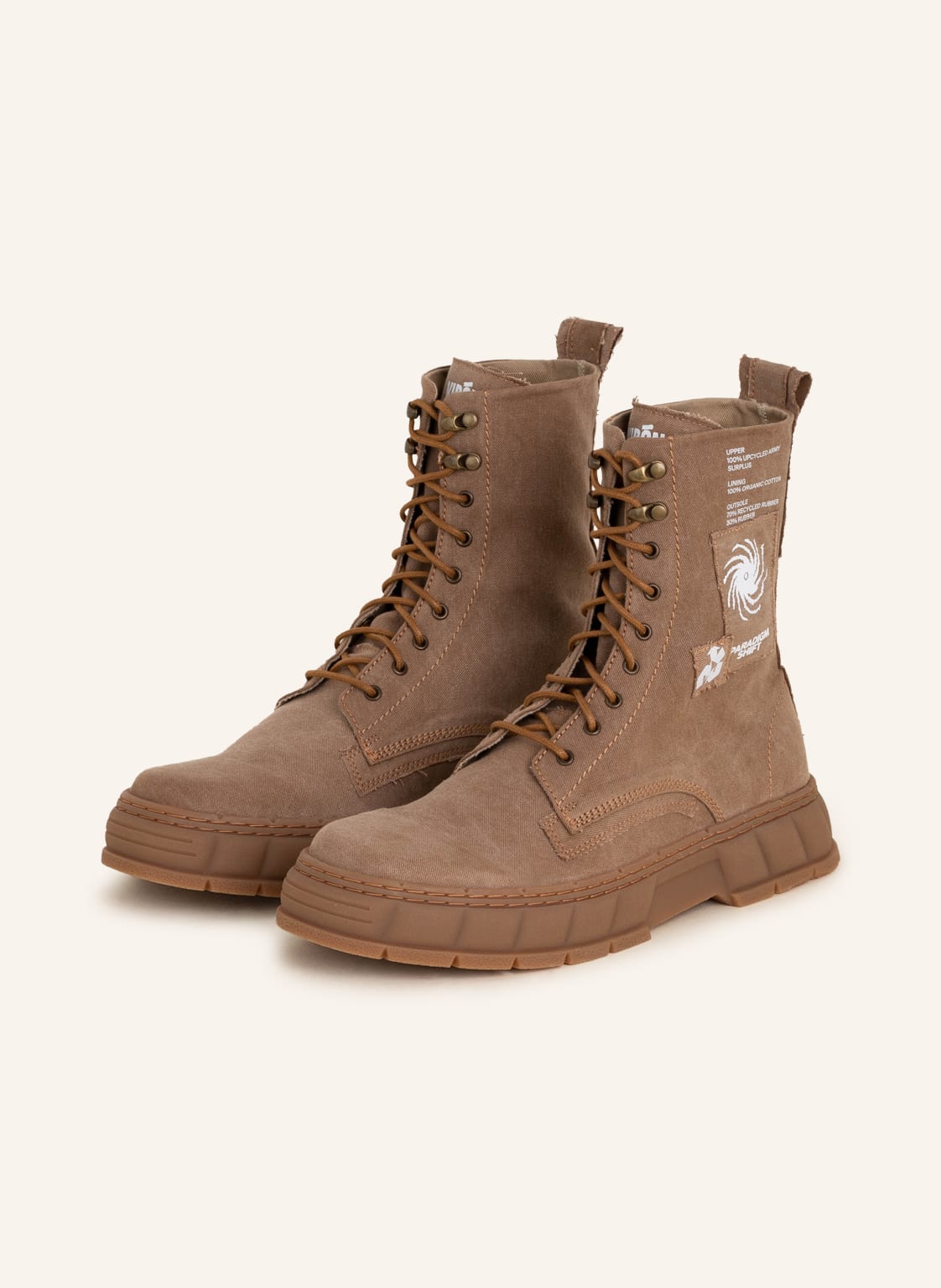 Image of Viròn Schnürboots beige