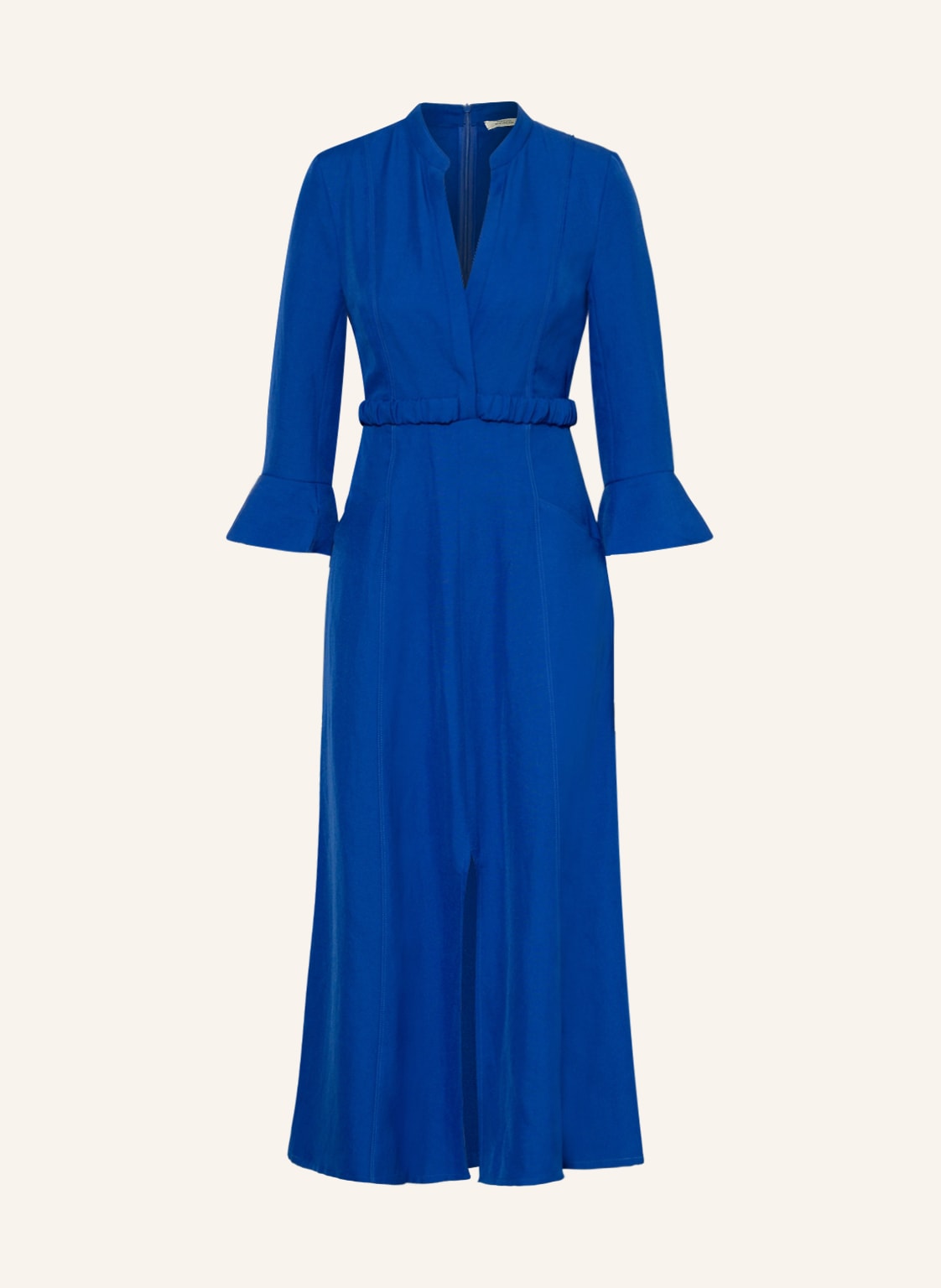 Image of Dorothee Schumacher Kleid Mit Leinen Und Cut-Outs blau