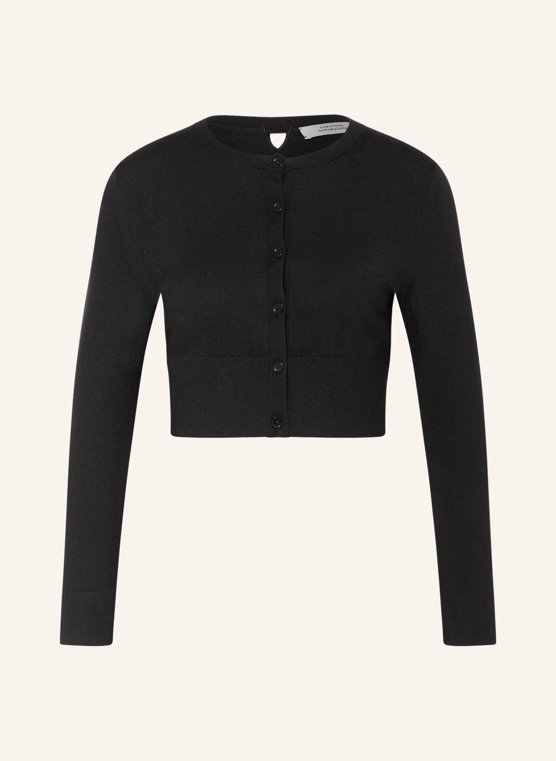 Image of Dorothee Schumacher Cropped-Strickjacke schwarz