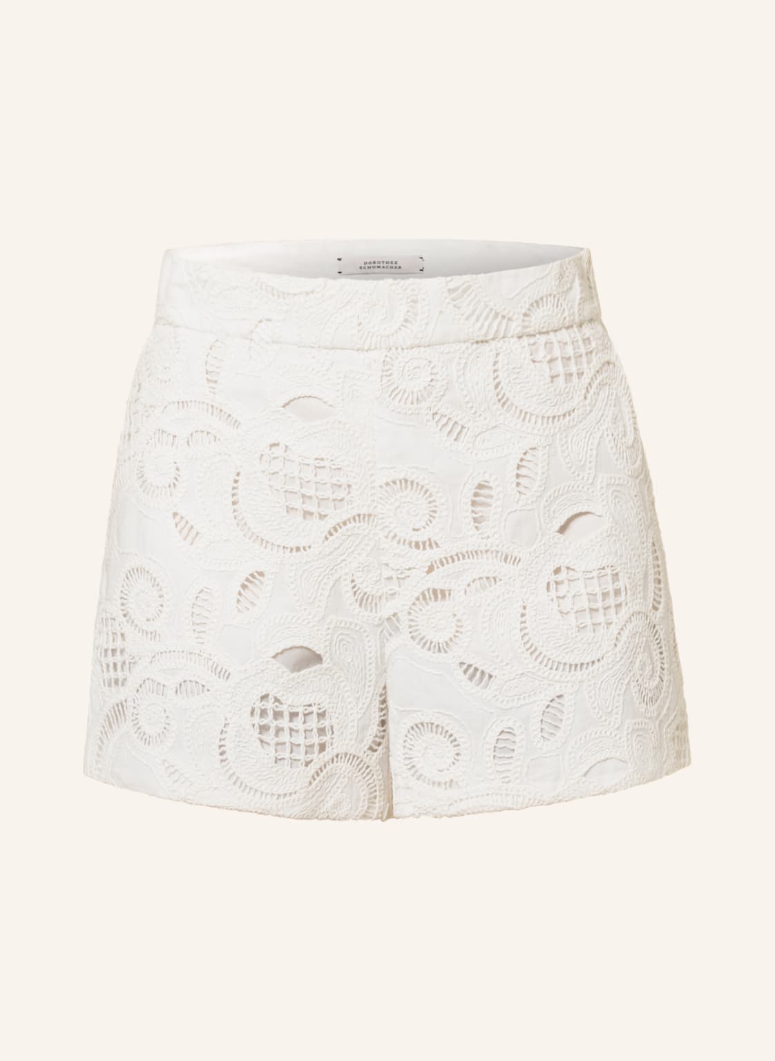 Image of Dorothee Schumacher Shorts Aus Häkelspitze weiss