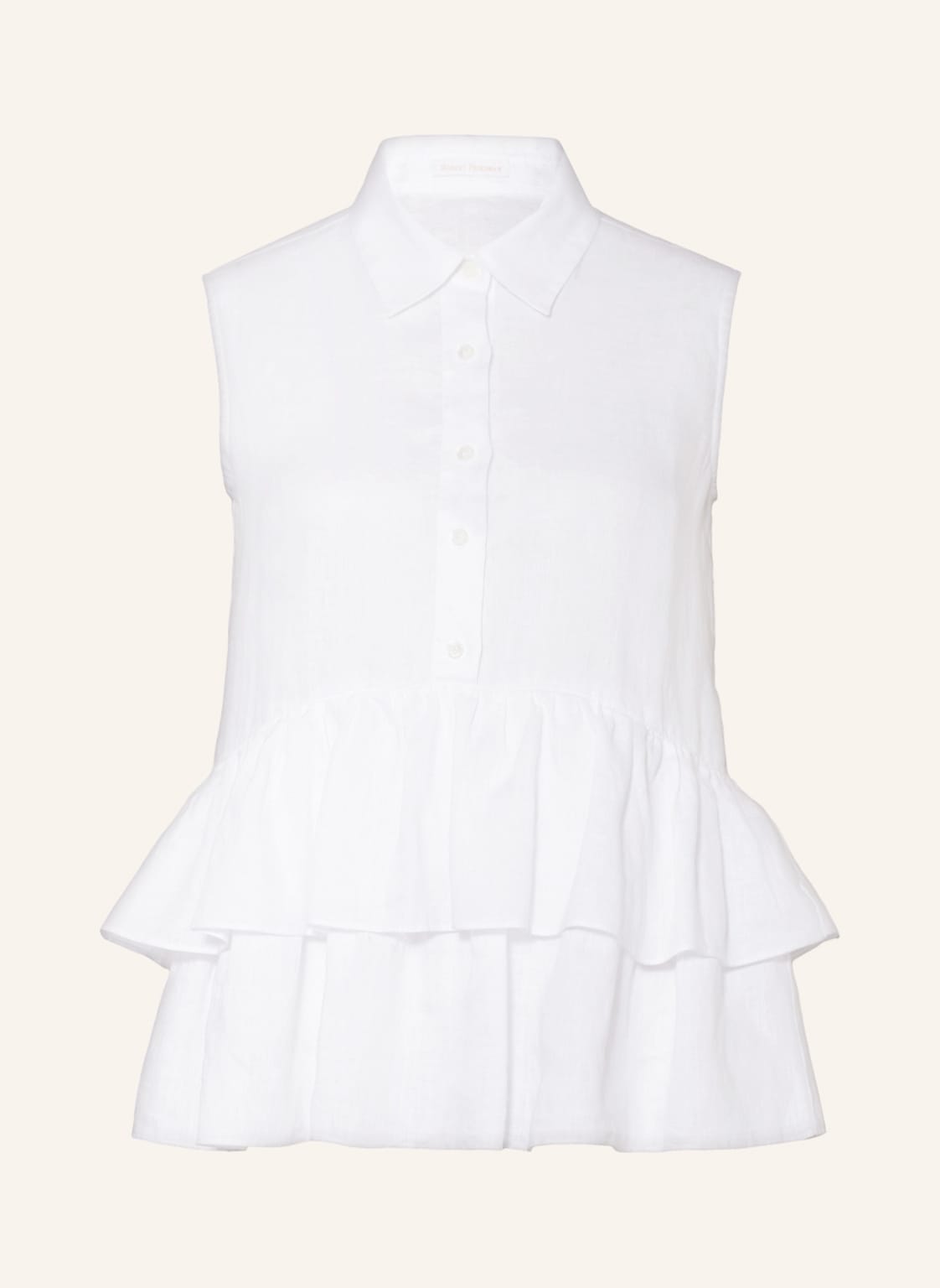 Image of Robert Friedman Blusentop Hope Aus Leinen weiss