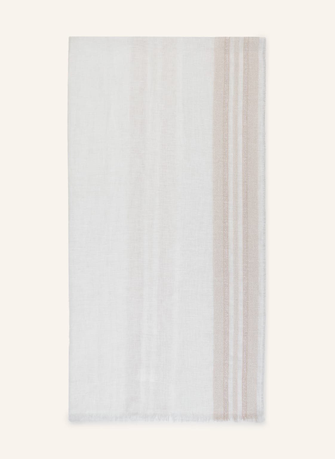 Image of Peserico Leinenschal Mit Glitzergarn beige