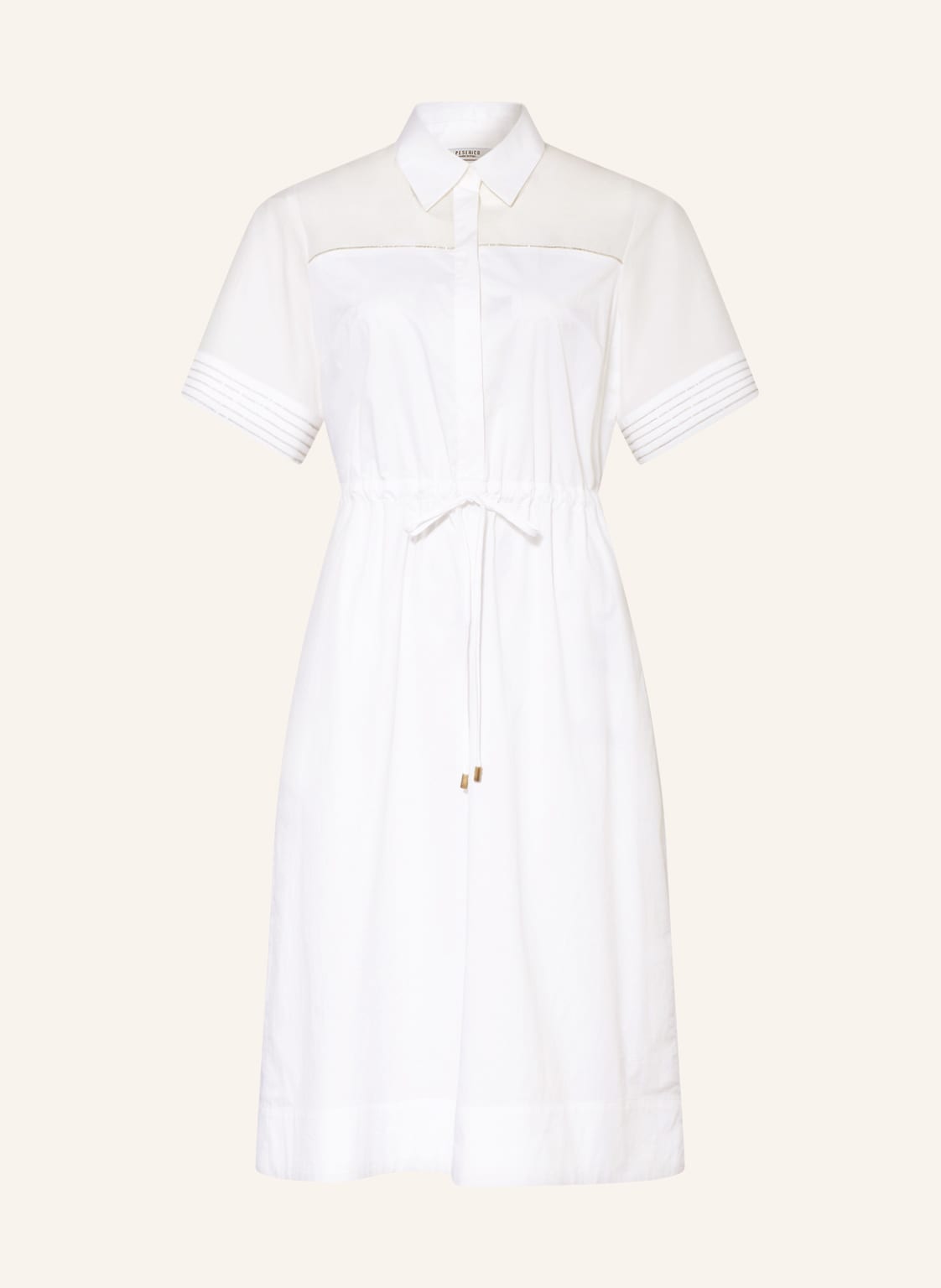 Image of Peserico Kleid Mit Schmucksteinen weiss
