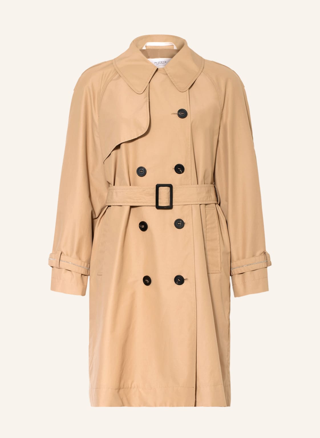 Image of Peserico Trenchcoat Mit Schmucksteinen braun