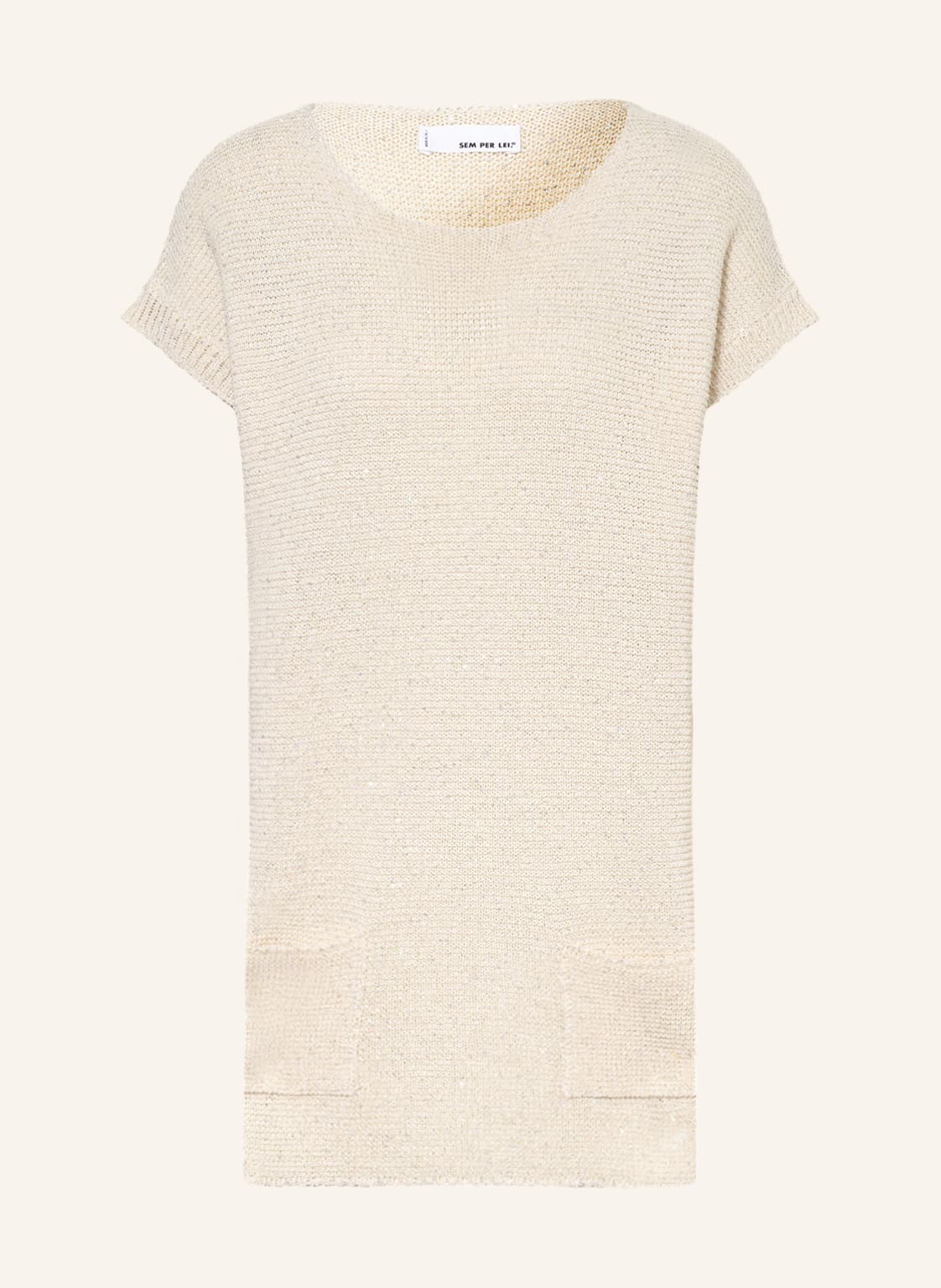 Image of Sem Per Lei Pullunder Mit Glitzergarn beige