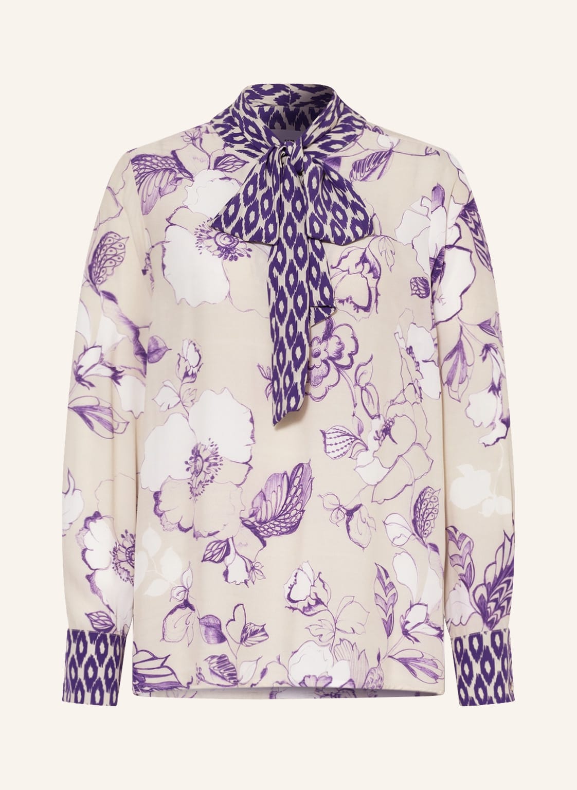 Image of Sem Per Lei Schluppenbluse beige