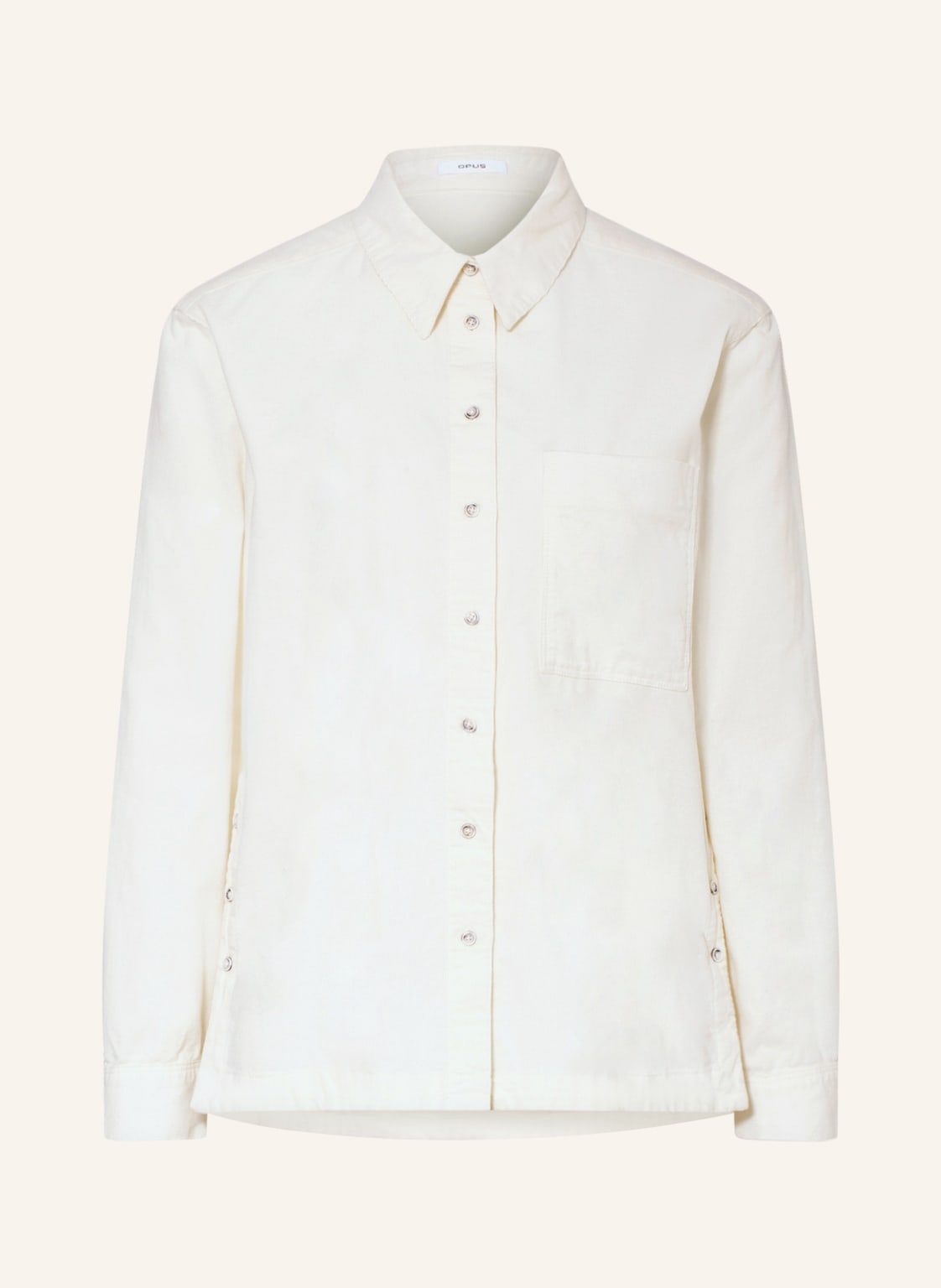 Image of Opus Cord-Overshirt Faleen weiss