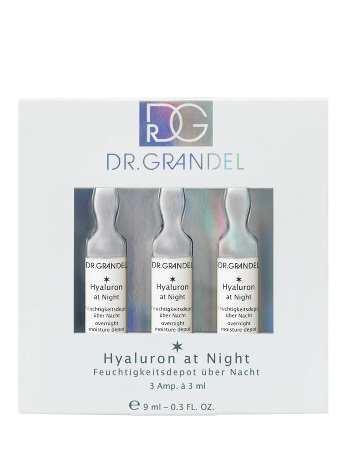 Image of Dr. Grandel Ampoules - Hyaluron At Night Nährende Wirkstoffampulle (3 x 3ml) 9 ml