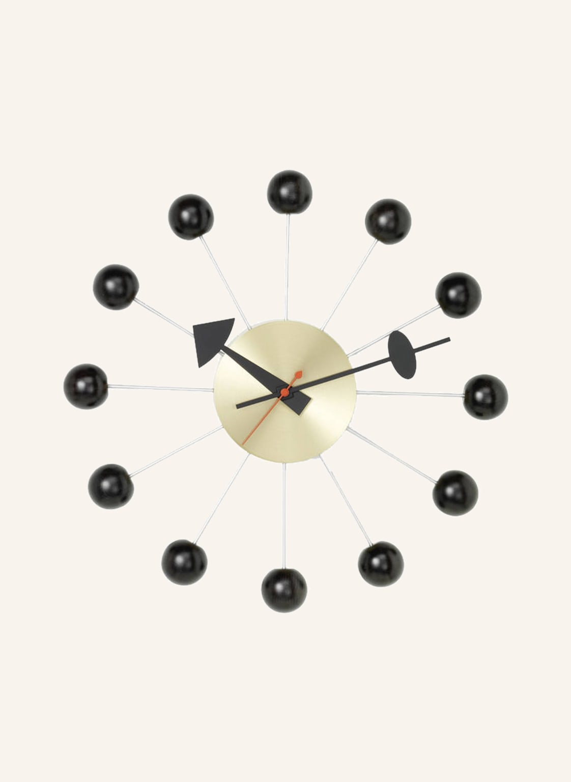 Image of Vitra Wanduhr Ball Clock schwarz