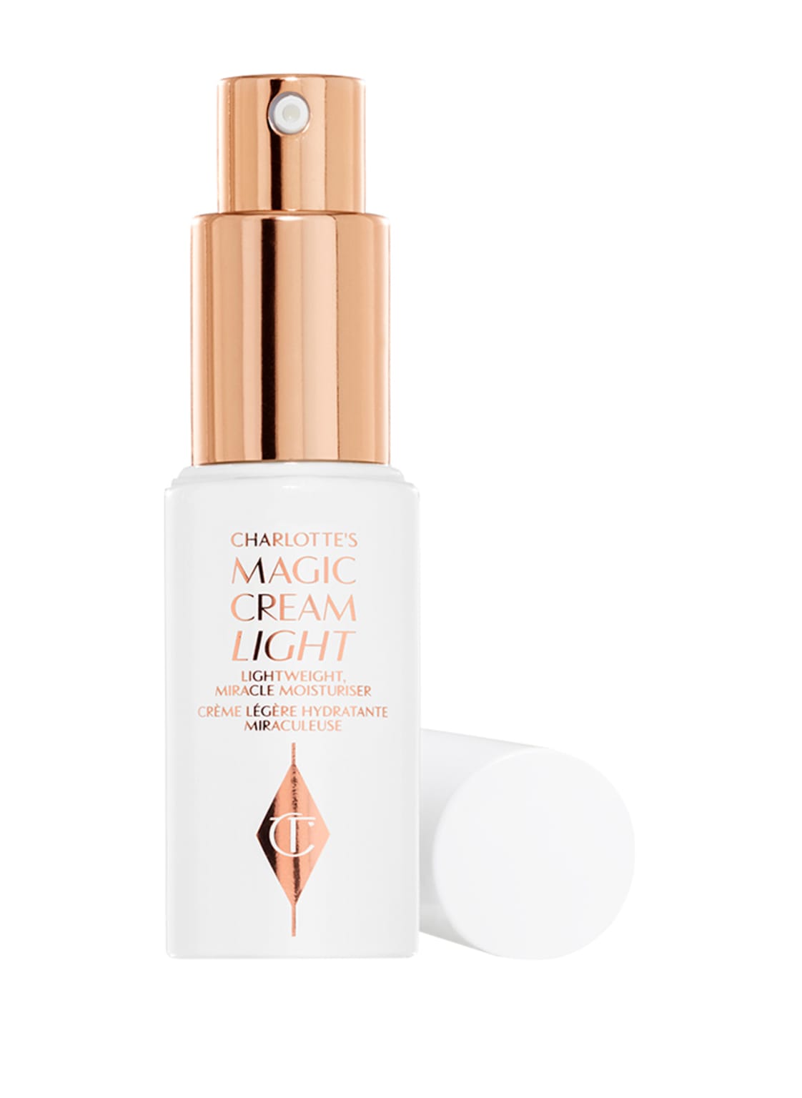 Image of Charlotte Tilbury Charlotte's Magic Cream Light Spf 20 Lightweight, Miracle Moisturiser - Travel Size 15 ml