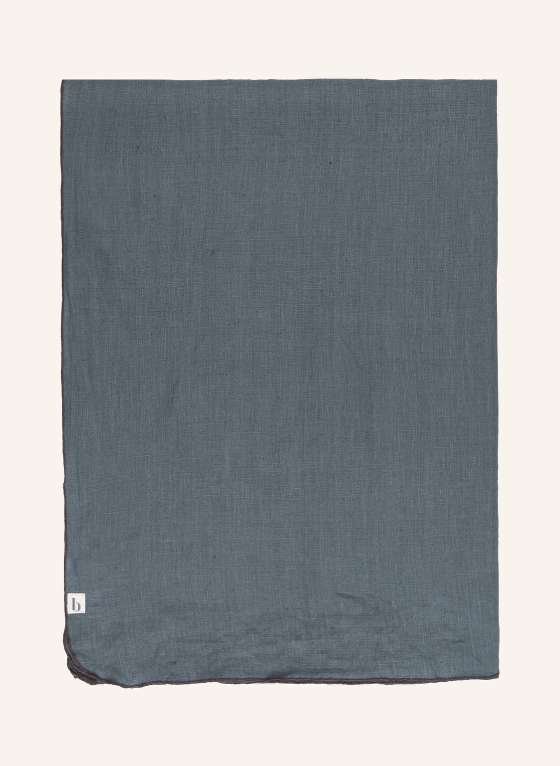 Image of Broste Copenhagen Leinen-Tischdecke blau