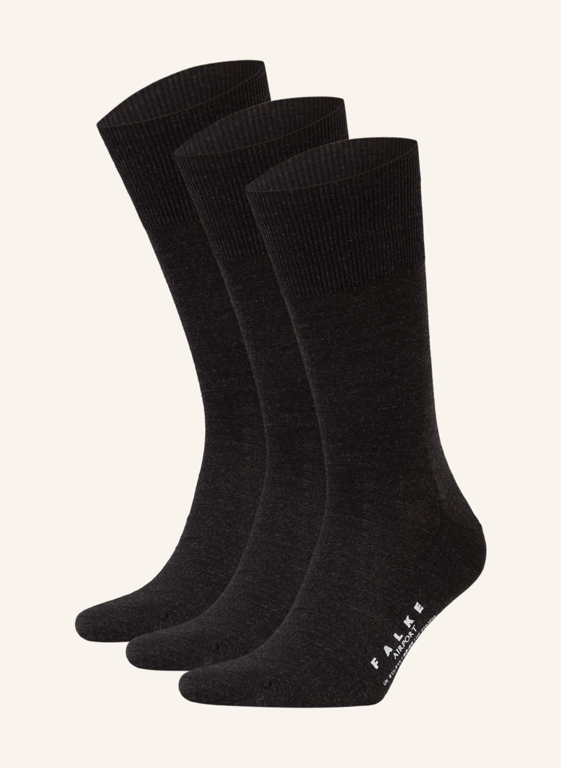 Image of Falke 3er-Pack Socken Airport grau