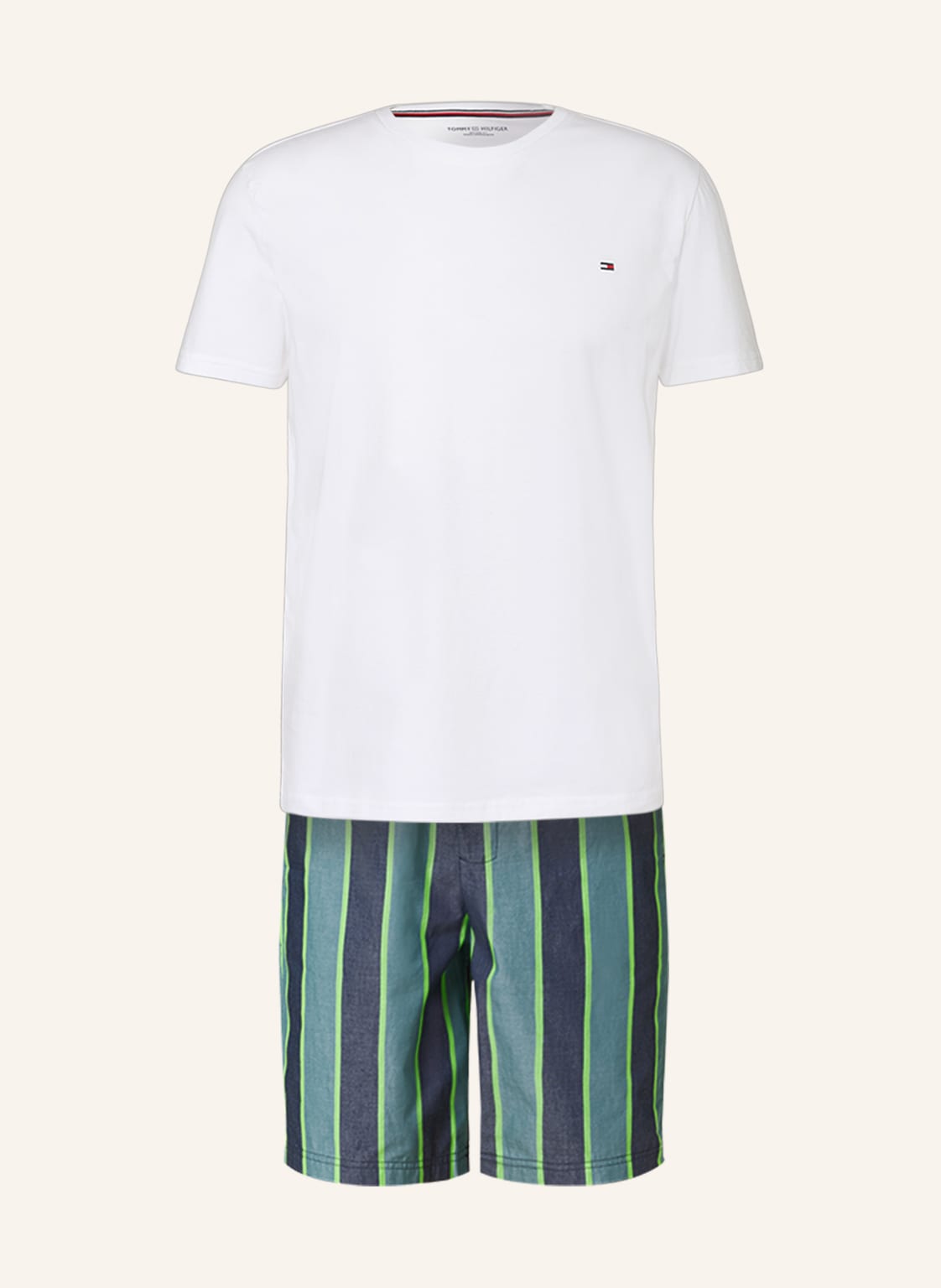 Image of Tommy Hilfiger Shorty-Schlafanzug gruen