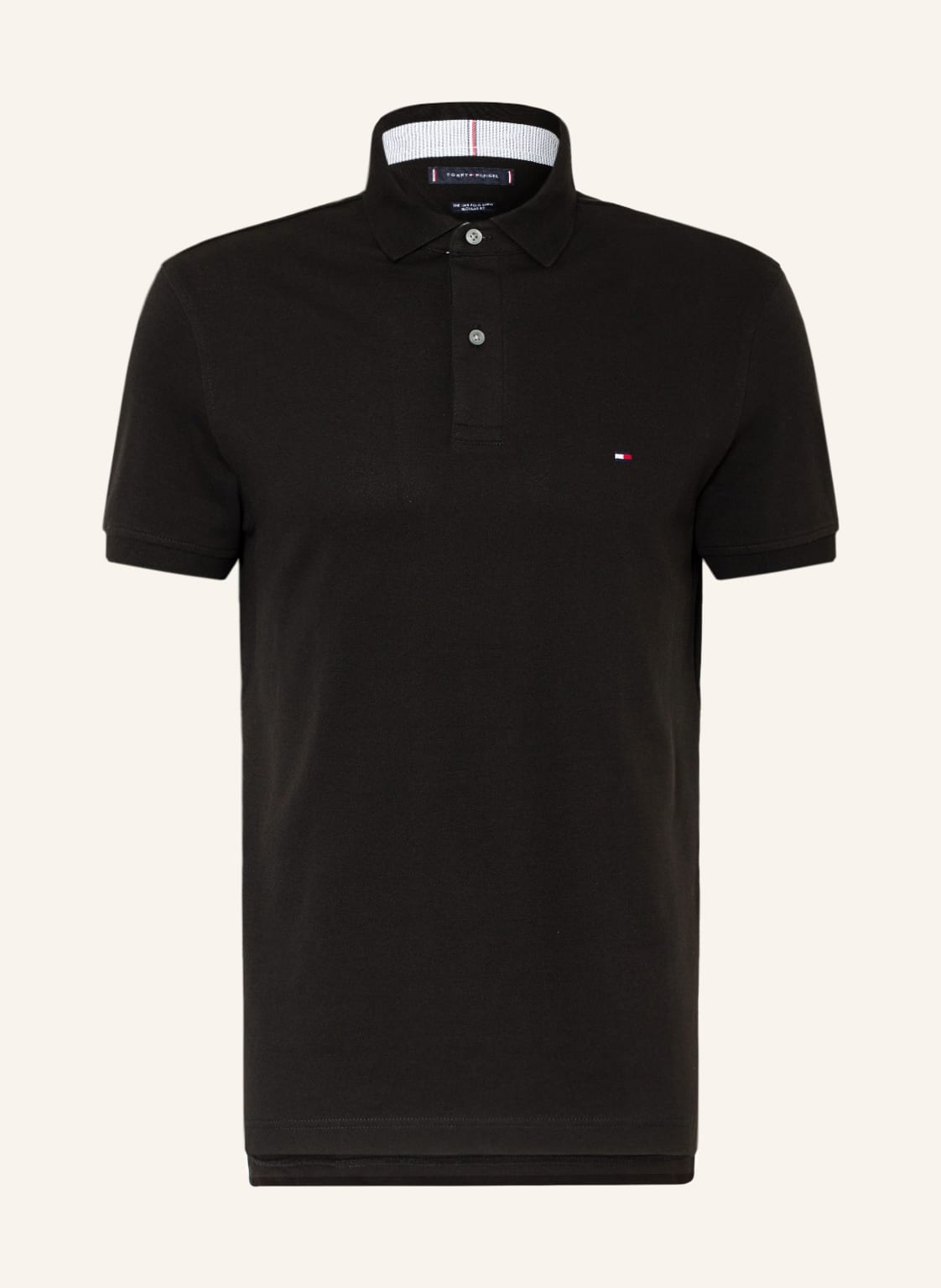 Image of Tommy Hilfiger Piqué-Poloshirt Regular Fit schwarz