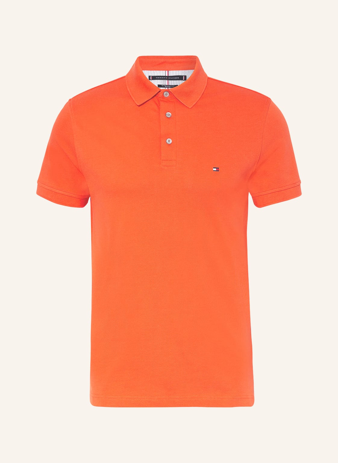 Image of Tommy Hilfiger Piqué-Poloshirt Slim Fit orange