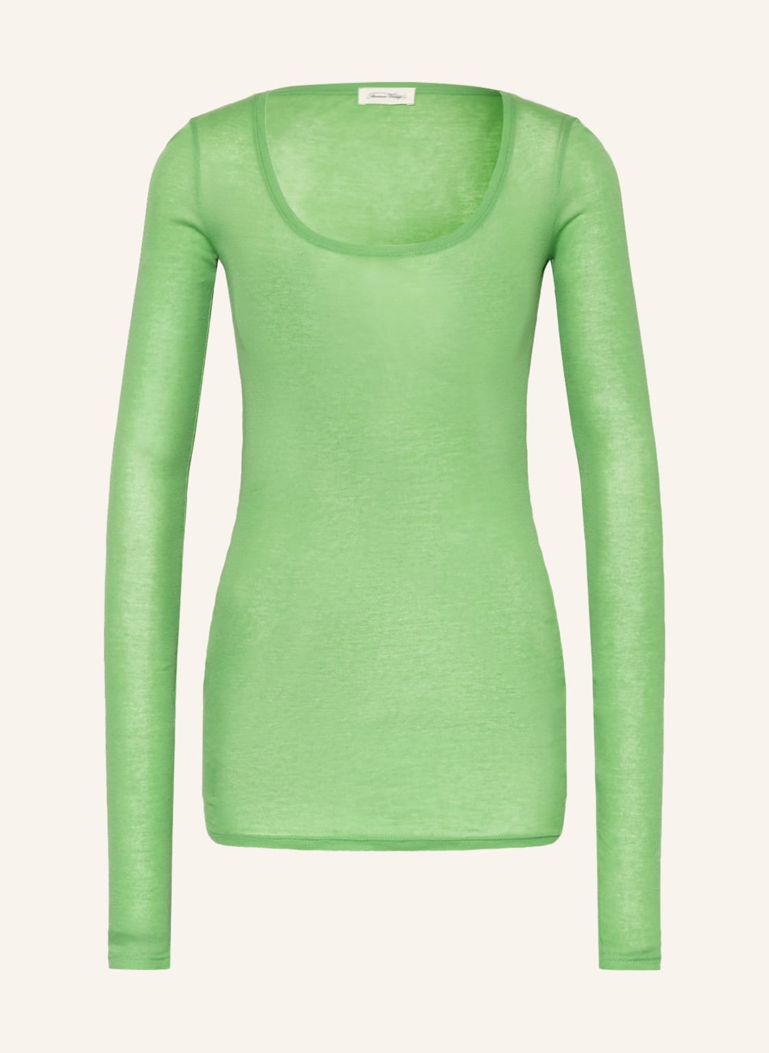 Image of American Vintage Longsleeve Massachusetts gruen