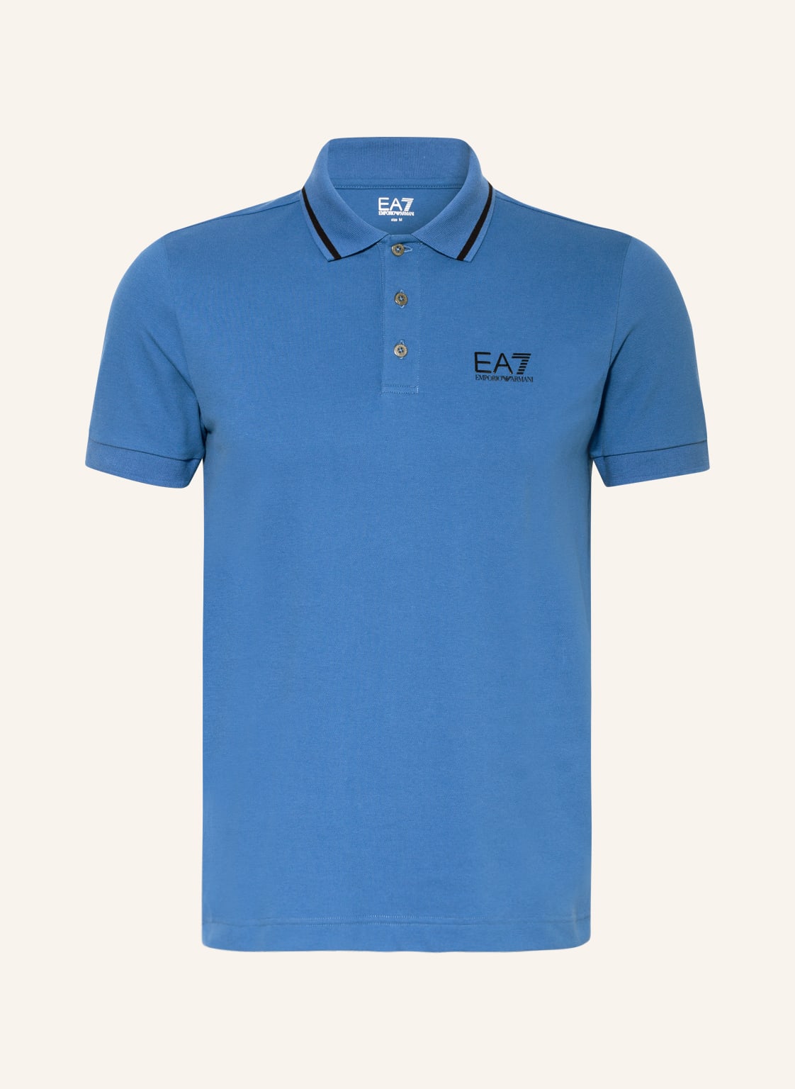 Image of ea7 Emporio Armani Piqué-Poloshirt blau