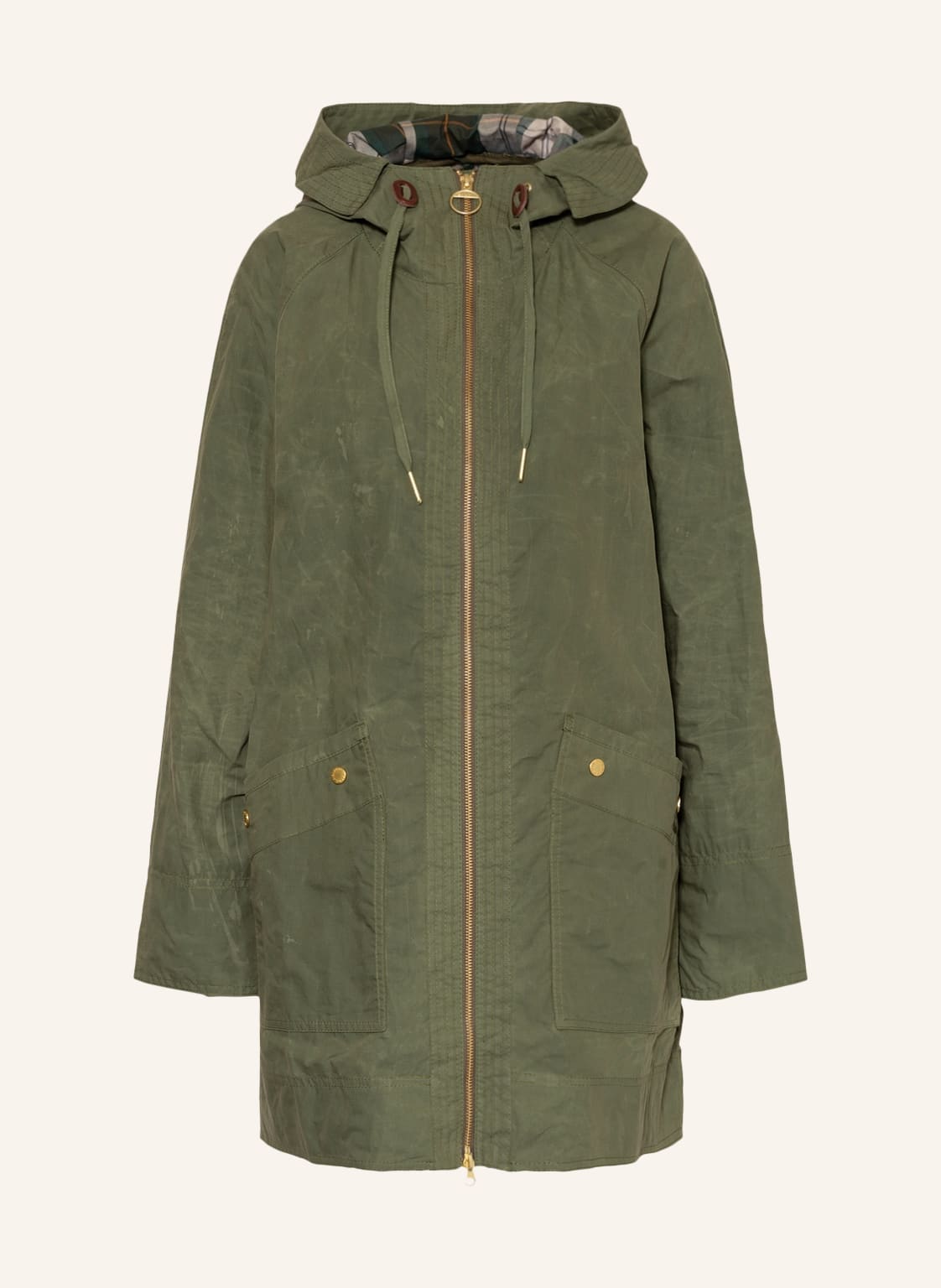 Image of Barbour Parka Clevedon gruen