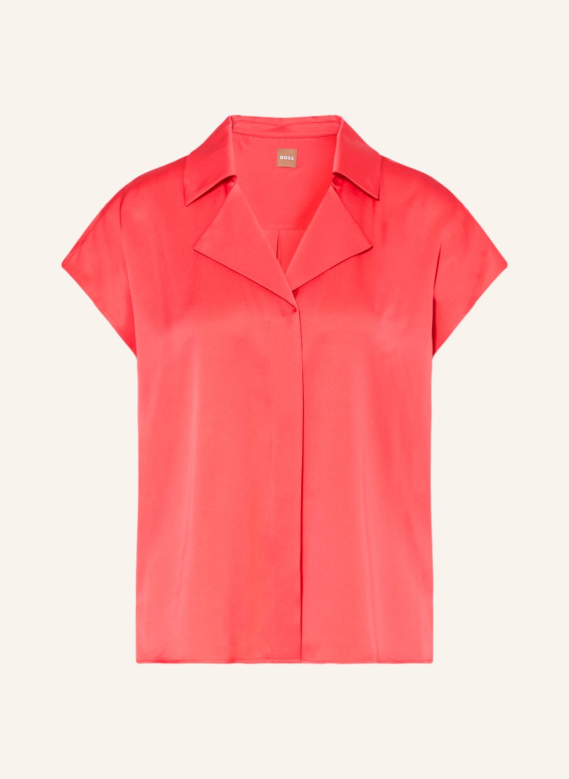 Image of Boss Hemdbluse Breta Aus Seide pink