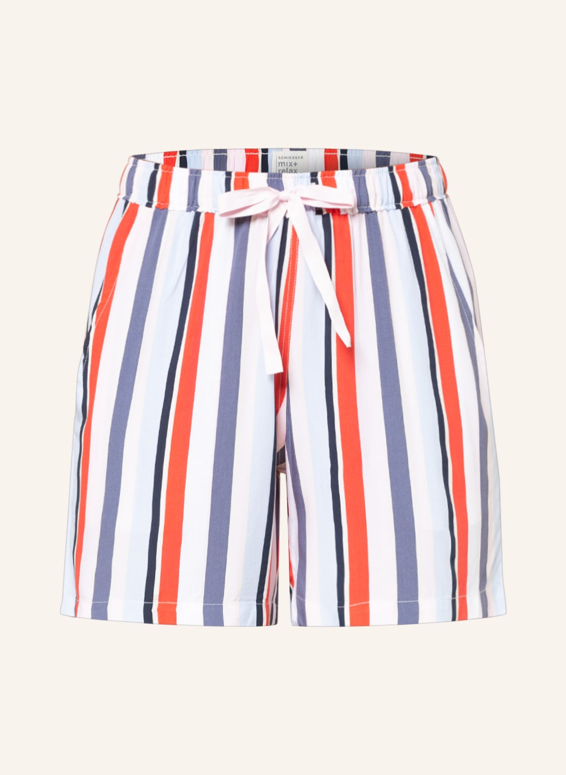 Image of Schiesser Schlafshorts Mix+Relax rot