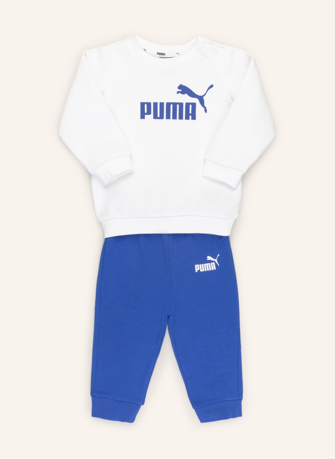 Image of Puma Set: Sweatshirt Und Sweatpants blau