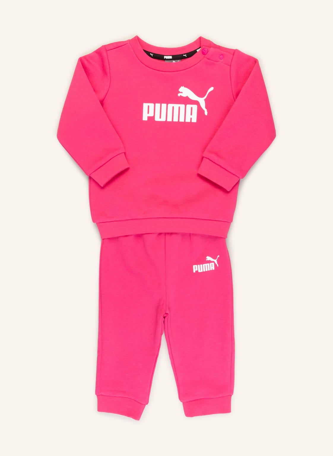 Image of Puma Set: Sweatshirt Und Sweatpants pink