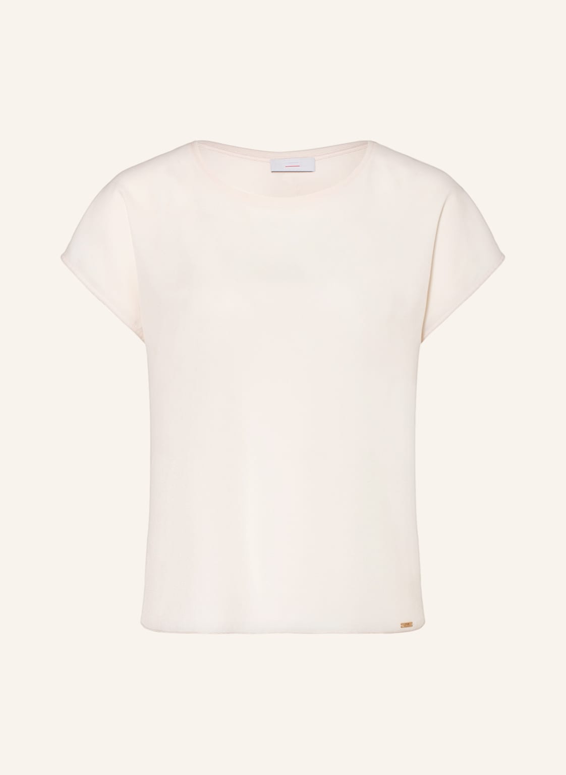 Image of Cinque T-Shirt Cikala Im Materialmix beige