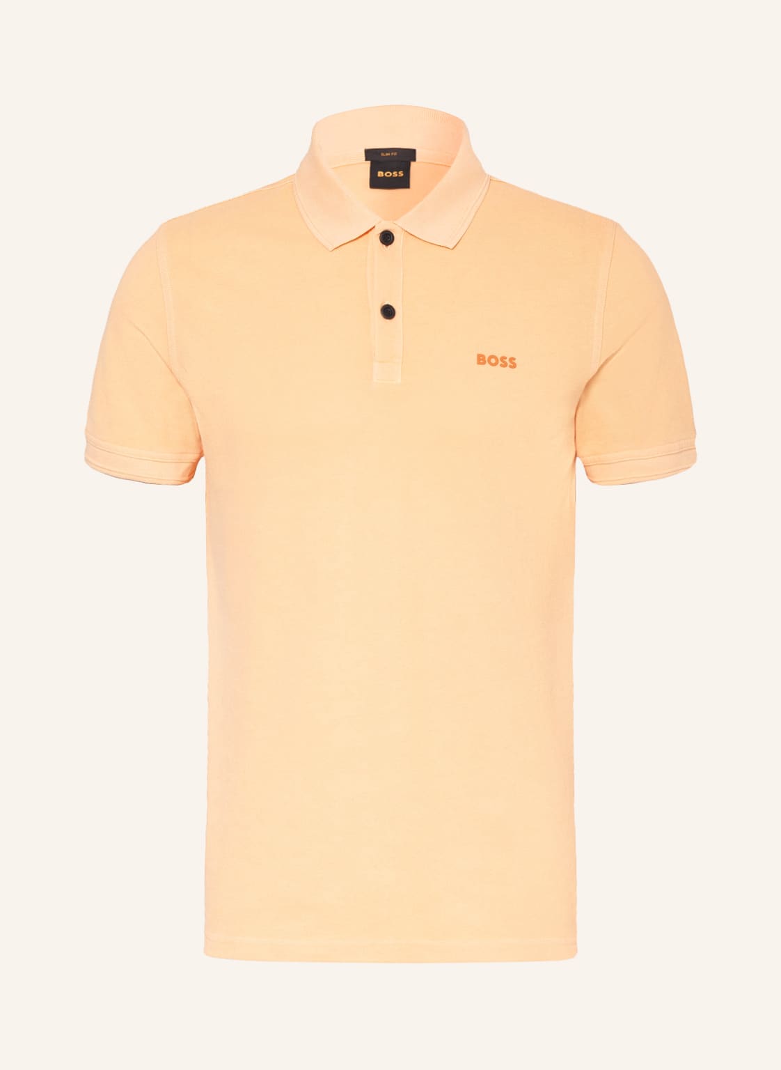 Image of Boss Piqué-Poloshirt Prime Slim Fit orange