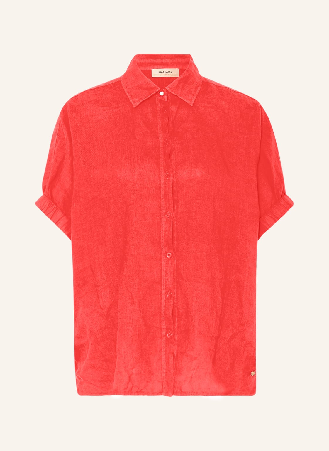 Image of Mos Mosh Blusenshirt Aven Aus Leinen rot