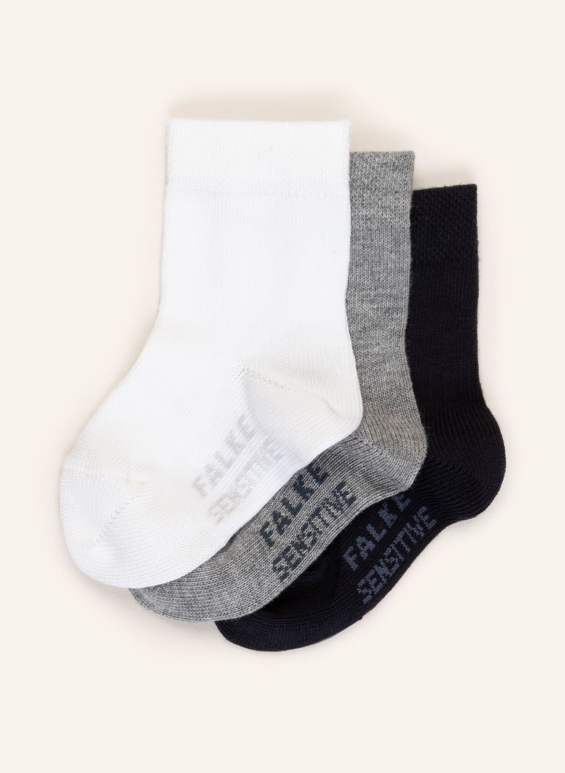 Image of Falke 3er-Pack Socken Sensitive grau