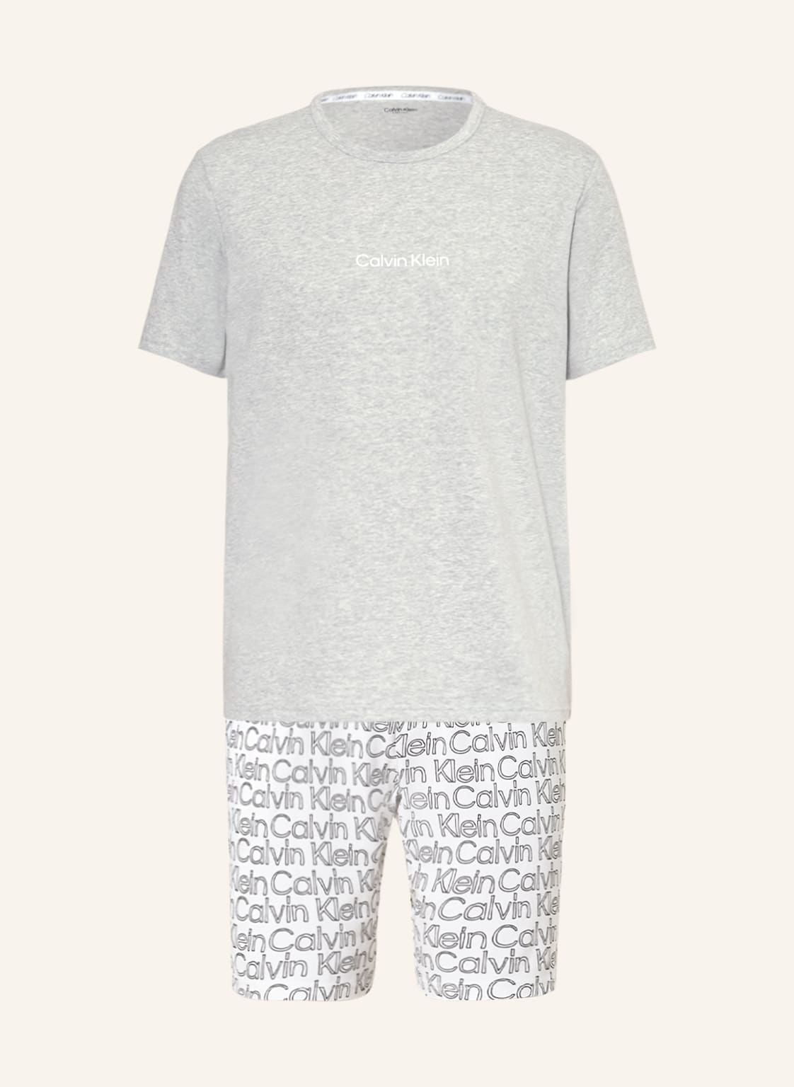 Image of Calvin Klein Shorty-Schlafanzug grau