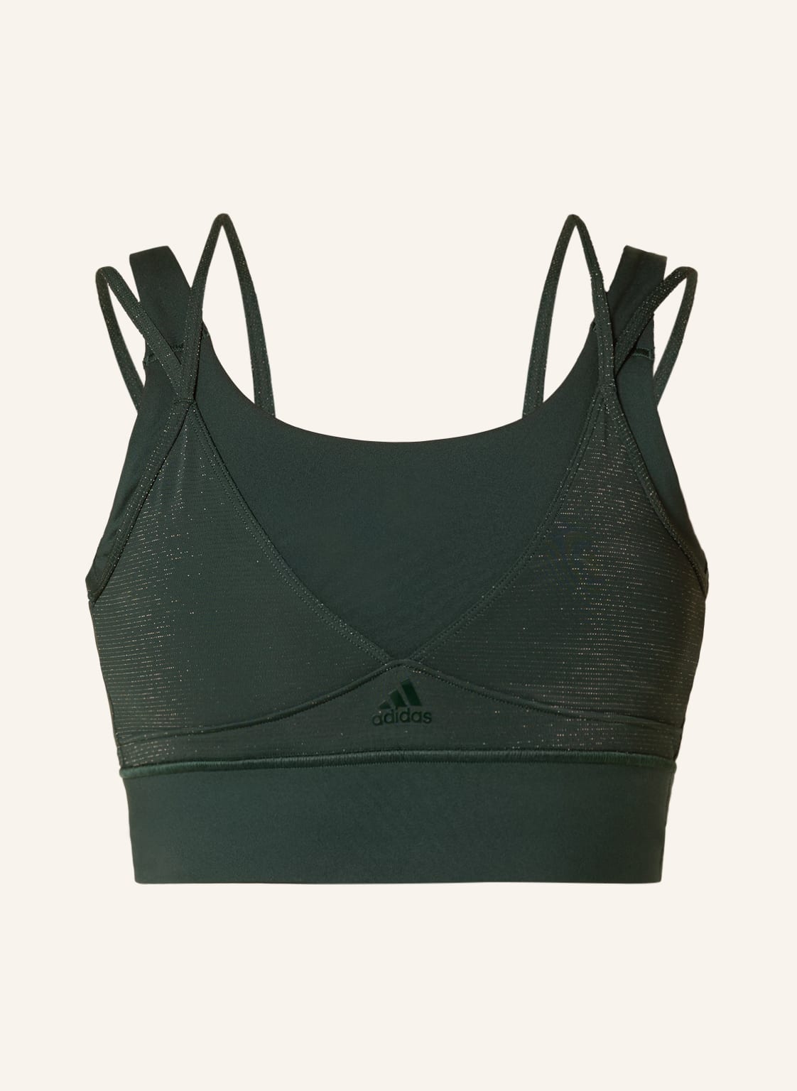 Image of Adidas Sport-Bh Mit Glitzergarn gruen